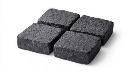 Unique basalt tiles with detailed textures for interiors and outdoor use