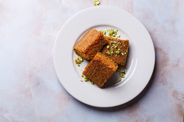 Sfouf - turmeric cake.