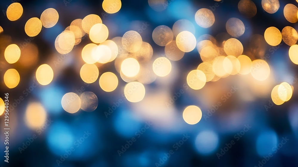 Leinwandbilder abstract blur of warm colored lights creating a festive and magical atmosphere : generative ai