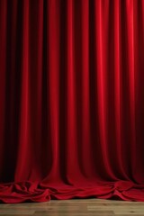 Deep crimson velvet curtain backdrop, rich texture, crimson, fabric, curtain