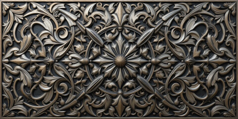 Obraz premium Metal background. Pattern for wallpapers, covers, wall decorations. Oil paint