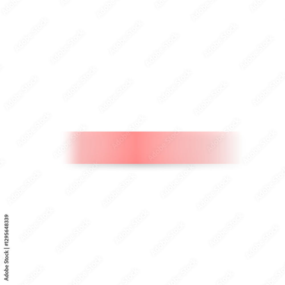 Poster Transparent red gradient rectangular banner. Blank rectangle label, banner, button, bar, sign, sticky note, header, footer, text box, letterhead shape on transparent background