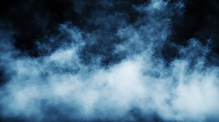Obraz premium Mystical Blue Smoke Background Perfect for Creative Projects or Abstract Art Designs : Generative AI