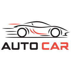 Fototapeta premium Car Logo Design, Racing Car Logo Design