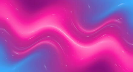Fototapeta premium Abstract Glowing Pink and Blue Waves Background with Light Streaks