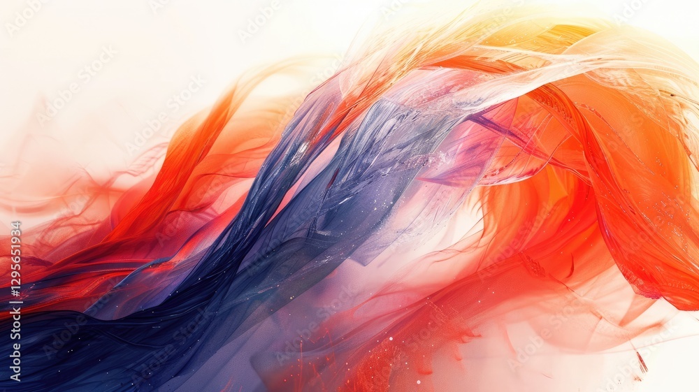 Poster this abstract image showcases flowing colors that create a dynamic and vibrant composition. the soft