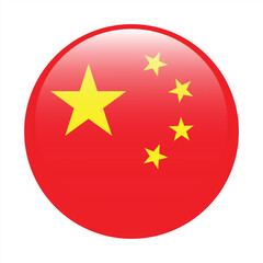 China flag circle icon vector illustration design