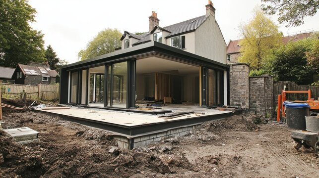 The renovation of a modern home extension