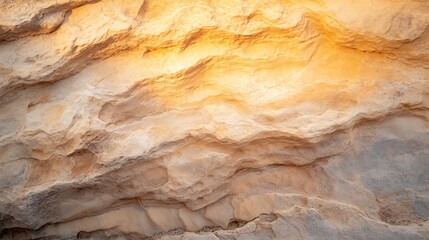 Obraz premium Textured Natural Stone Surface with Warm Lighting for Background Use : Generative AI
