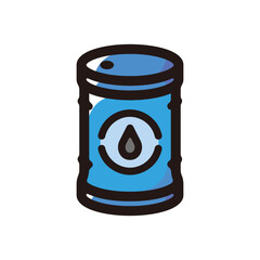Petroleum illustration icon.Simple vector outline, clipart for graphic design.