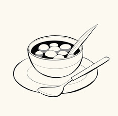 Indonesian food bubur sumsum porridge