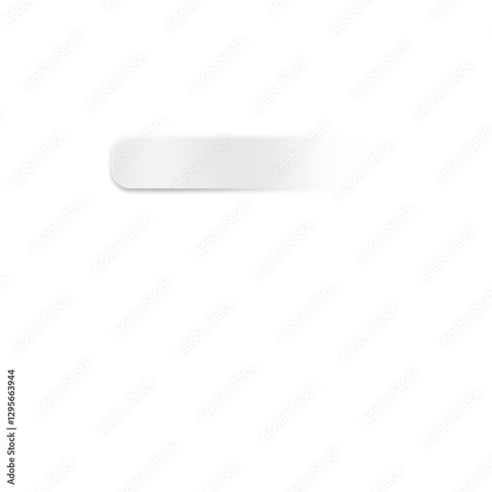 Aufkleber Transparent white gradient bar. Abstract geometric shapes rectangle gradient shape on transparent modern style for background, banner, name card, button, sign, sticky note, header, footer, text box