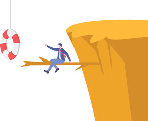 Social media illustration, business concept, web design

