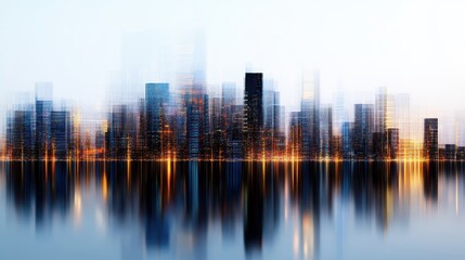 Fototapeta premium Architectural Concept of AI Generated Blueprints for Urban Design