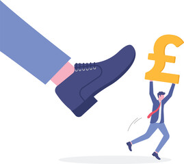 Social media illustration, business concept, web design

