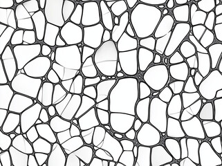 Abstract Seamless Pattern Black Veined White Stone Texture Cracked Surface Organic Design