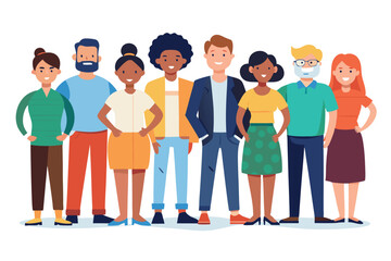 Obraz premium a group of different ethnic people