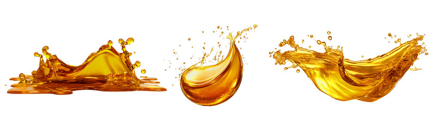 Golden Liquid Splash