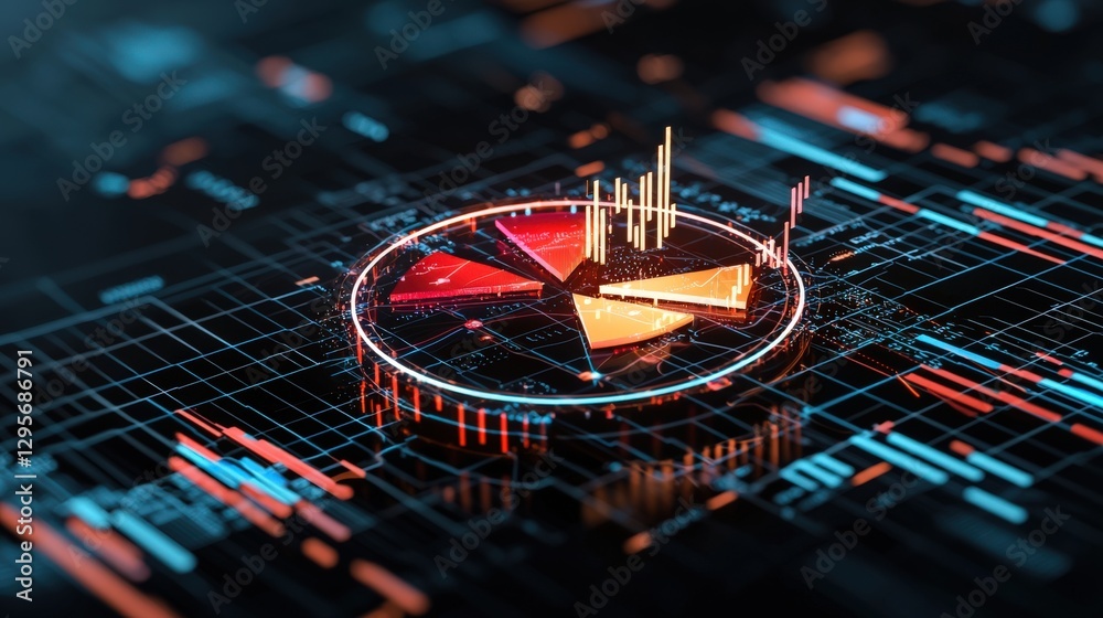 Poster dynamic data visualization with graphical elements