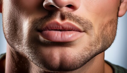 Intimate Details of Whispering Lips in Fine Texture