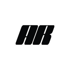 AR monogram logo design letter text name symbol monochrome logotype alphabet character simple logo