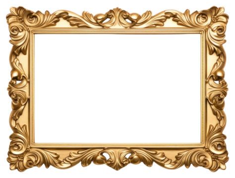 PNG Square gold vintage frame decorative.
