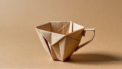  A stunning origami cup crafted from paper