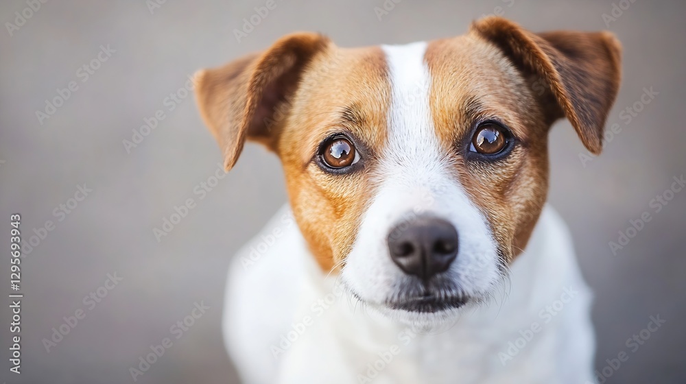 Aufkleber adorable dog with expressive eyes looking directly at the camera showcasing its playful personality 