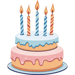 Two Tiered Birthday Cake