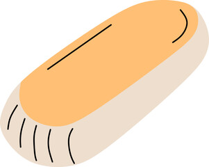 Eraser illustration with line