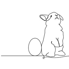 bunny easter line art.eps
