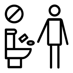 toilet icon design
