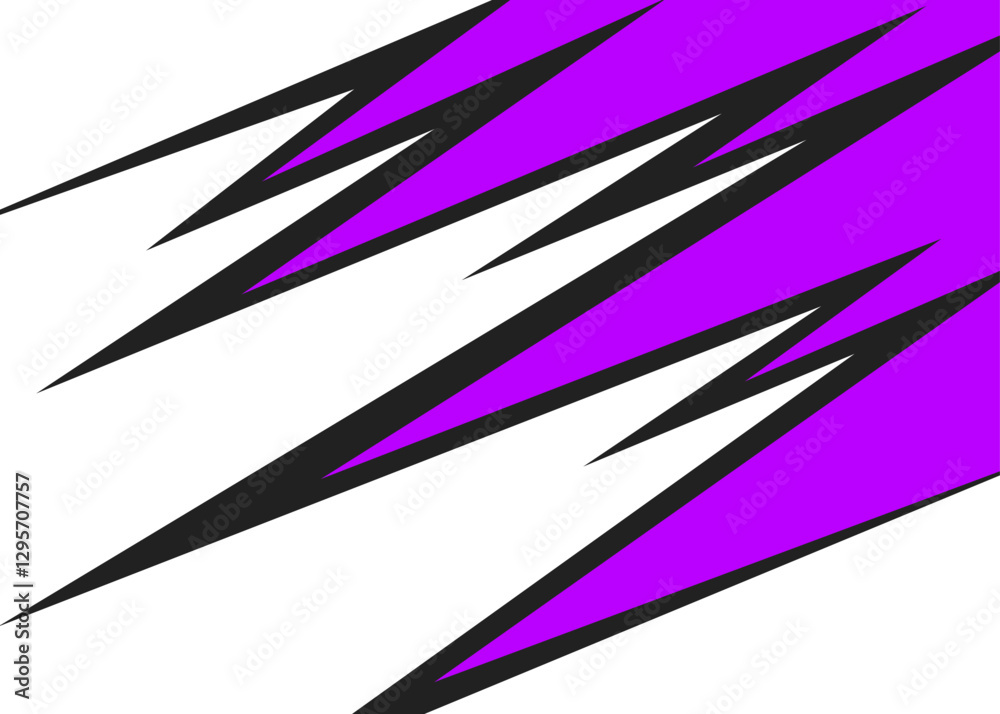Poster abstract background with zigzag line pattern and with some copy space area