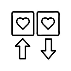 compare icon, compare line art - simple line art of compare, perfect for compare logos and icons