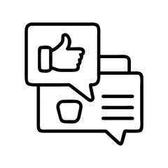 feedback icon, feedback line art - simple line art of feedback, perfect for feedback logos and icons
