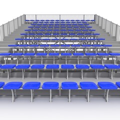 Naklejka premium 3d render Bleachers design element. Furniture