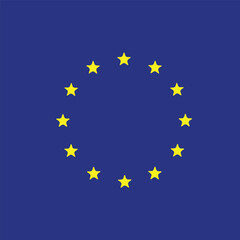 Europe flag union ,Standard flag icon Europe vector logo template