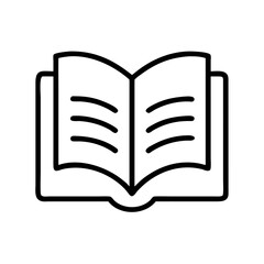 open book knowledge icon, open book knowledge line art - simple line art of open book knowledge, perfect for open book knowledge logos and icons