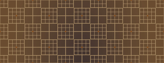 Fototapeta premium Rich Brown Checkerboard Pattern