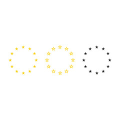 Europe flag union ,Standard flag icon Europe vector logo template