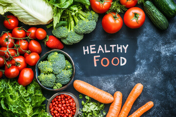 Explore a vibrant plant-based meal plan filled with fresh organic veggies and fruits on a green backdrop!