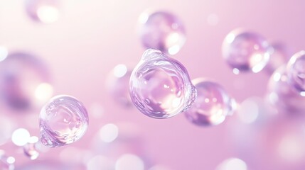 Molecular Concept of Cyclopentasiloxane in Abstract Composition