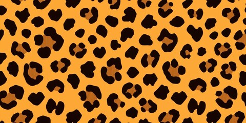 "Leopard Print – Realistic Fur Texture with Bold Spots"