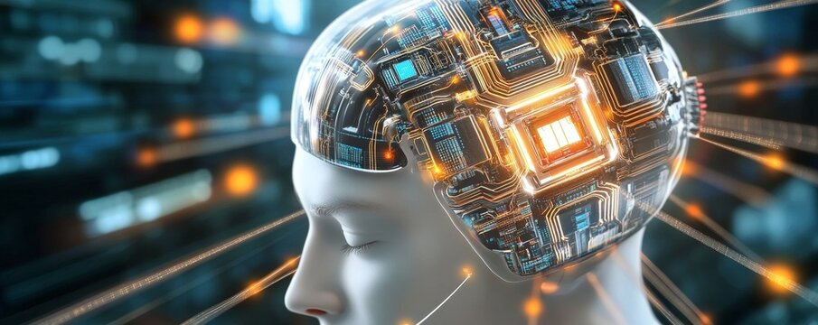 Exploring the future of artificial intelligence a deep dive into technology concepts digital landscape graphic representation algorithmic environment futuristic viewpoint