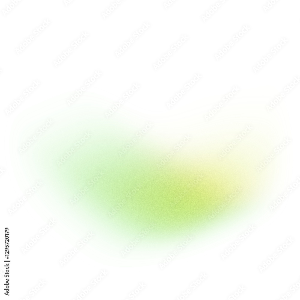 Poster teal green yellow grainy gradient shape transparent background glowing noise texture cover header po