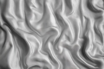Obraz premium Draped silver silk fabric texture background