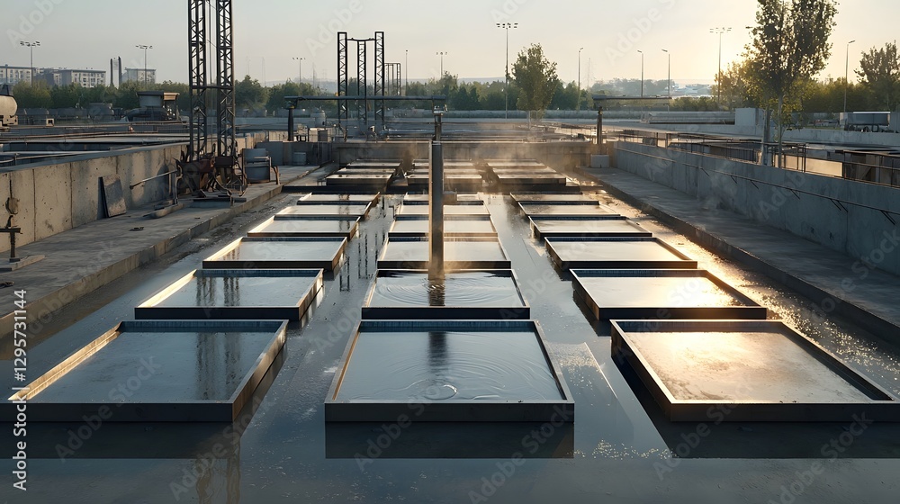 Poster photograph showcasing the dynamic industrial scene of a foundry where molten metal is being poured a
