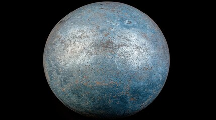 Obraz premium A dark background depicting earth in various shades of blue a striking visual representation