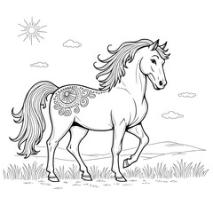 horse vector illustration