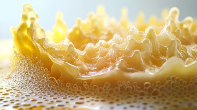 Futuristic Candelilla Wax Forming Abstract Visual Representation